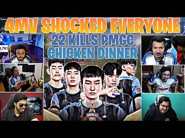 4MV SHOCKED EVERYONE  22 KILLS PMGC CHICKEN DINNER  STREAMERS REACTION  CR7 HORAA 4K GAMING NEPAL