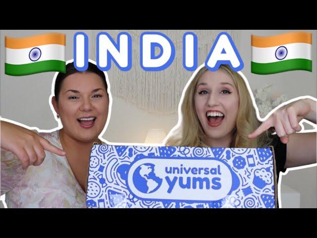 TRYING INDIAN SNACKS  | Universal Yums | Super Yum Box | July 2024 | INDIA