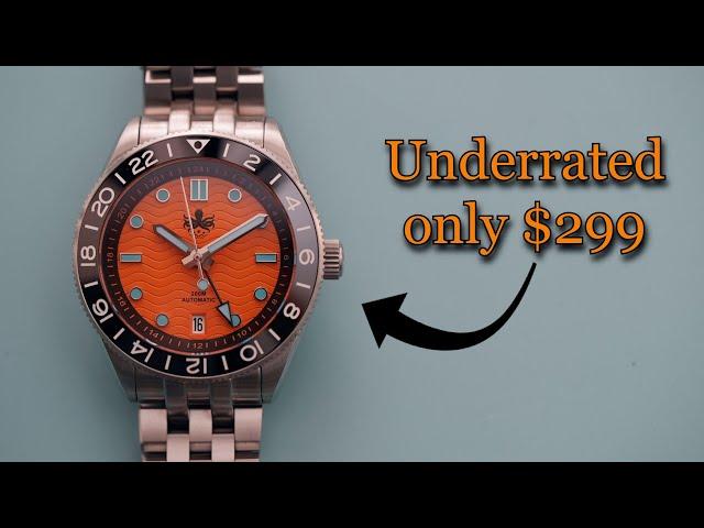 Affordable Automatic GMT for $299 - Phoibos Wave Master GMT 200m Seiko NH34 Automatic Dive Watch