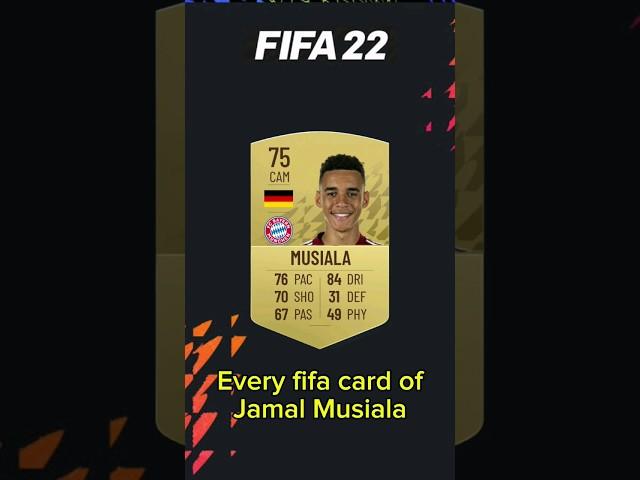 Every fifa card of Jamal Musiala from fifa22-24#shorts #football #fifa #fut #fc24 #Musiala #Bayern