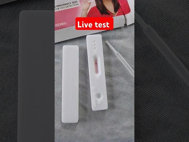 Pregnancy Live test #test #kit #baby #shorts #ytshorts #viralshort #trending