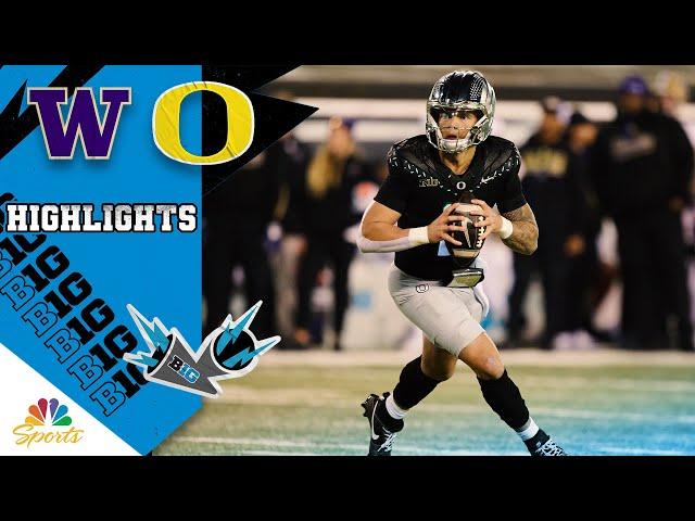 Washington Huskies vs. Oregon Ducks | COLLEGE FOOTBALL HIGHLIGHTS | 11/30/2024 | NBC Sports