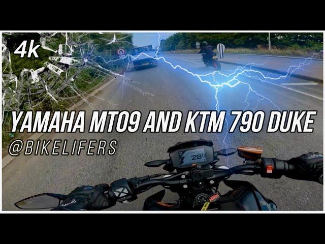 Yamaha MT09 and KTM Duke 790 Fun Ride