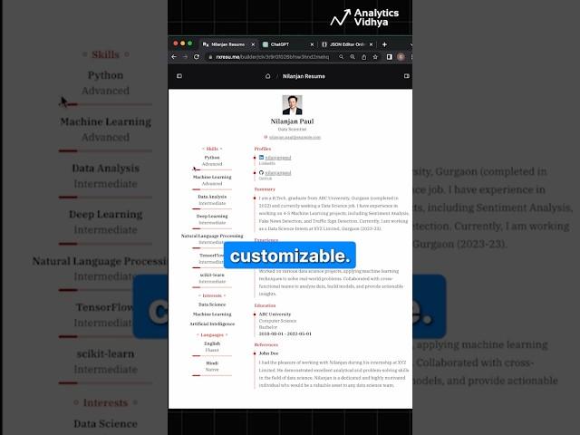 AI Resume Builder Free | Write Resume using ChatGPT & AI Tools