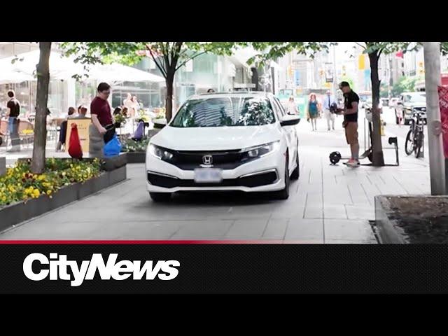 Man caught driving on Toronto sidewalk