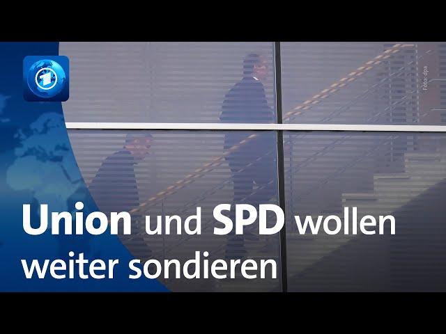 „Offen und konstruktiv“: Union und SPD wollen Sondierung nach erstem Treffen fortsetzen