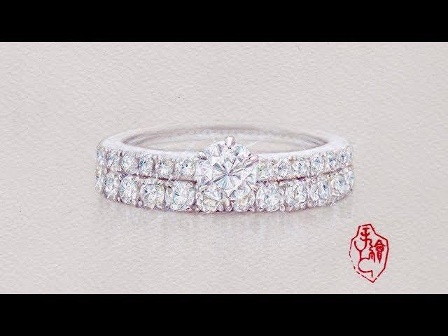 Line Diamond Ring 排鑽戒指