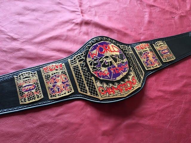 FOR SALE: ECW 1999 Tag Belt Restore, Repaint & Releather