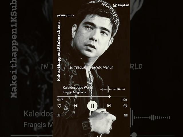 Francis Magalona - KALEIDOSCOPE #trendingshorts Make it happen 1K subs. @FrancisMagalonaVEVO 