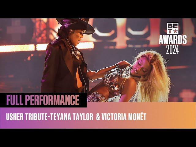 Teyana Taylor & Victoria Monét Have A "Bad Girl" Linkup For The Usher Tribute! | BET Awards '24