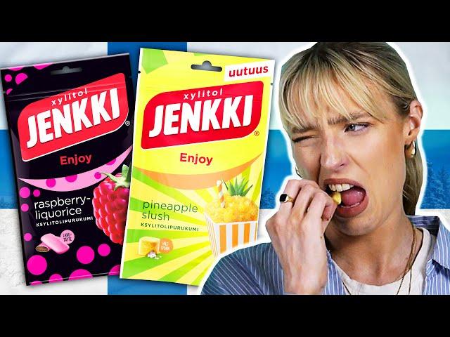 Irish People Try The Weirdest Finnish Gum Flavours