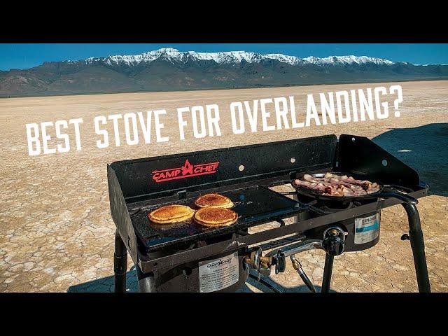 The best camp stove for overlanding — Camp Chef Explorer 2 Burner Review.