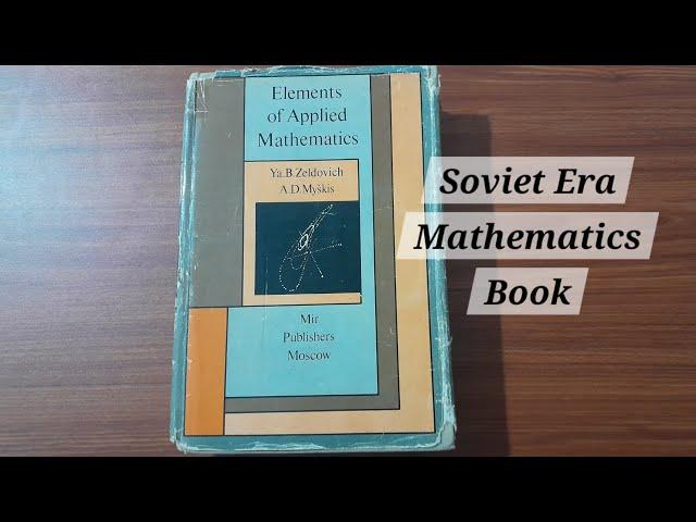 Soviet Era Elements of Applied Mathematics, Myskis Mir books Go Through #54 #mathematics #rarebooks