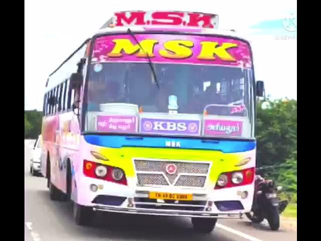 MSK BUS | KBS | THANJAVUR | ARIYALUR | DELTA BUS KING | TAMIL BUS WHATSAPP STATUS  #SUBSCRIBE #MSK