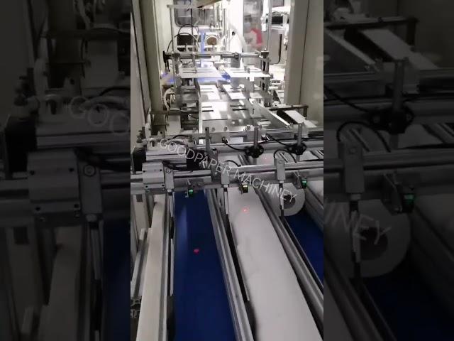 Toilet tissue bundling machine pack the multi-rolls paper in big bag