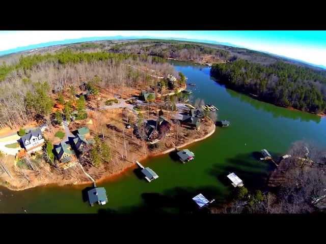 224 Serenity Bay Aerial Video Lake Keowee Waterfront Home Mike Matt Roach Top Guns Realty