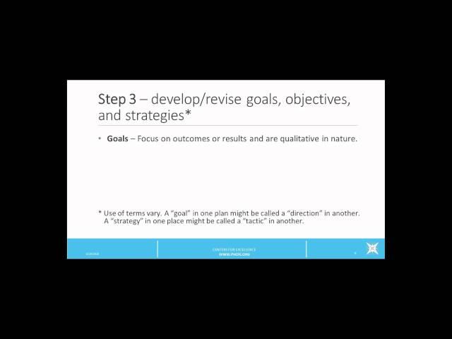 Strategic Planning in Public Health Overview