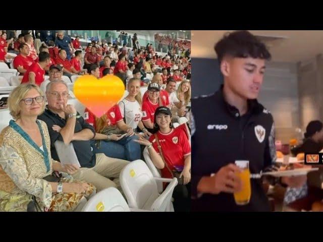 Timnas Makan Bersama Irit Senyuman • Orang Tua Paes Di GBK