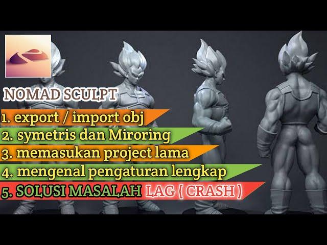 Cara menggunakan nomad sculpt, tutorial lengkap