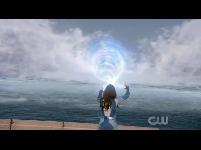 Supergirl 5x05 Dreamer stops the tidal wave in National City