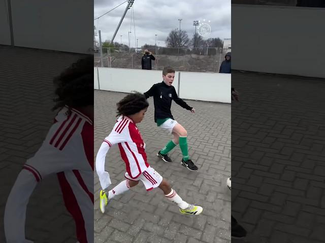 Street football at the Ajax academy! ️️