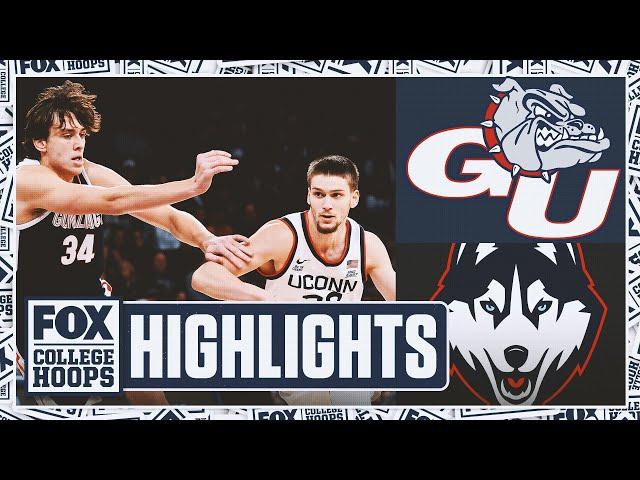 No. 8 Gonzaga Bulldogs vs. No. 18 UConn Huskies Highlights | FOX College Hoops