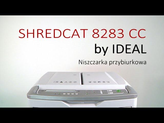 IDEAL 8283 CC idealna niszczarka do biura z automatycznym podajnikiem papieru