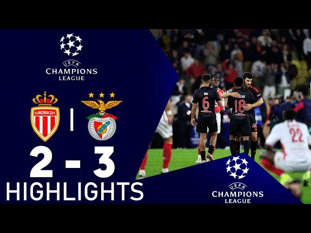 AS Monaco vs Benfica 2-3 Highlights Goals | Champions League 2024/25