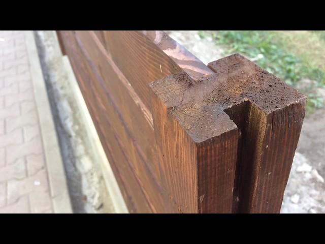 Jak zrobić drewniany płot | How to make the wooden fence