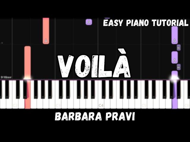 Barbaba Pravi - Voilà (Easy Piano Tutorial)