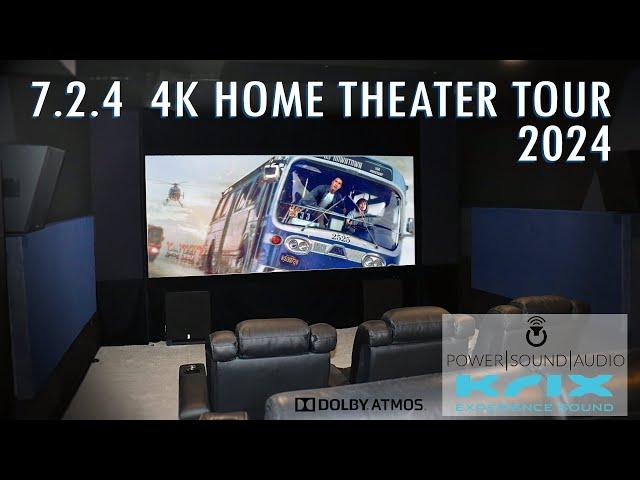 Impressive 4K Atmos Home Theater Tour 2024