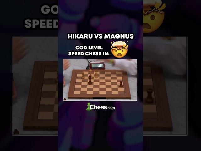 Magnus Carlsen Vs Hikaru Nakamura God Level Speed Chess #shorts #chess #magnuscarlsen #hikaru