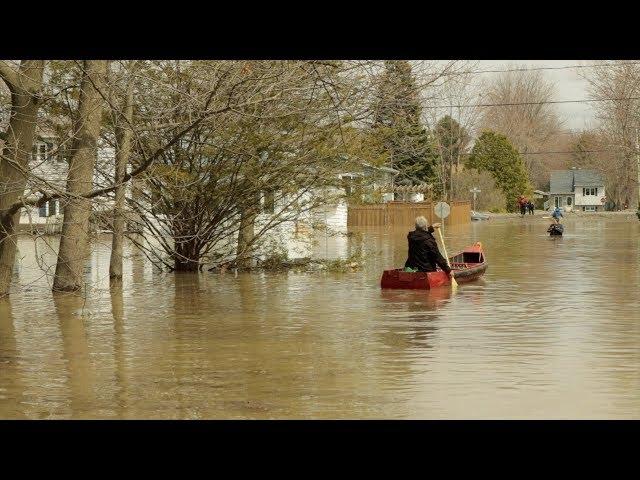 Dike breach devastates Sainte-Marthe-sur-le-Lac