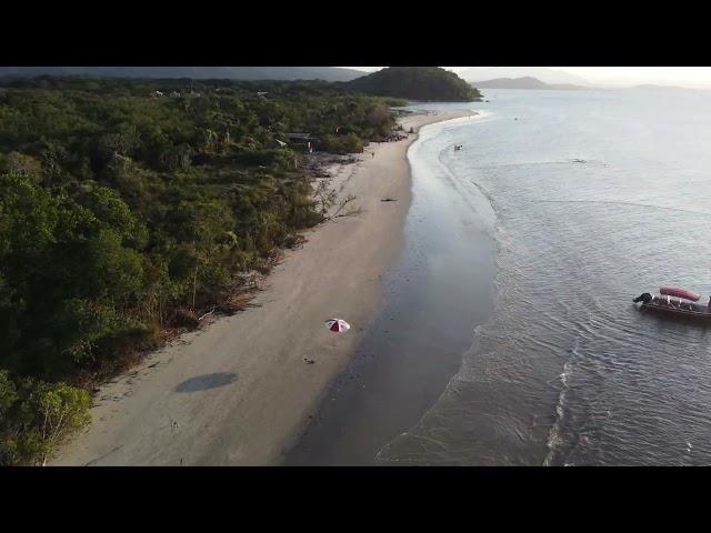 Praia do Pereirinha, Ilha do Cardoso - vôo de drone