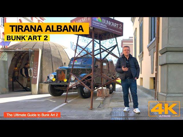 TIRANA ALBANIA  BUNK'ART 2🫣 ALBANIAN HISTORY IN A MUSEUM BUNKER [4K HDR]