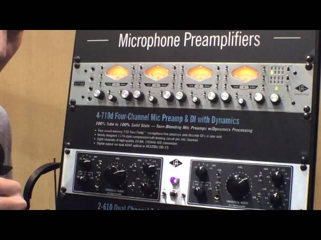 2014 Winter NAMM Show - Universal Audio 4-710d 4-Channel Mic Preamp