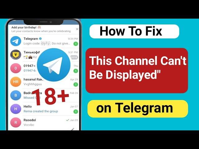 Fix "This Channel Can't Be Displayed" on Telegram (Android & ios)| Unlock All Telegram Channels