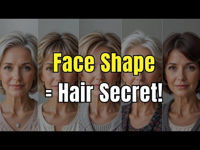 Best Hairstyles for Your Face Shape After 50 | Look 10 Years Younger Instantly!