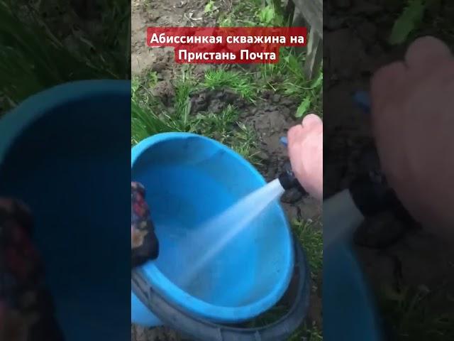 водоснабжение для дачного участка. Абиссинкая скважина Новосибирск, Колыванский р-н, Пристань-Почта.