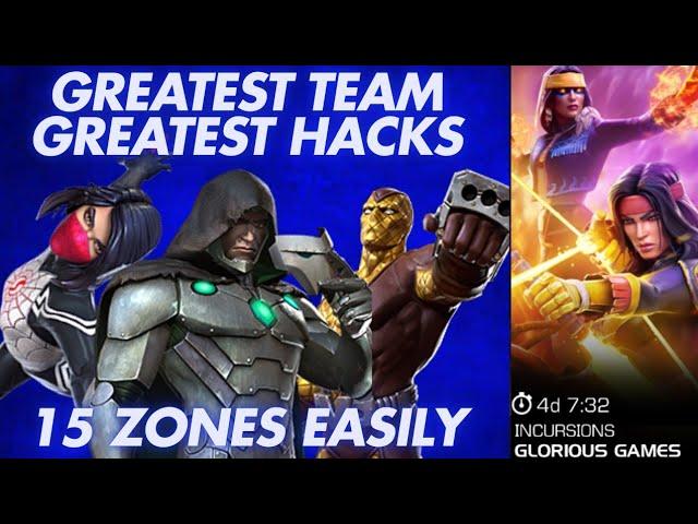 Glorious Games | Saga Incursions | Greatest Team With Greatest Hacks | 15 Zones EASY COMPLETION