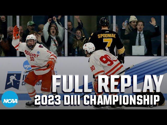 2023 NCAA DIII men's hockey championship | FULL REPLAY