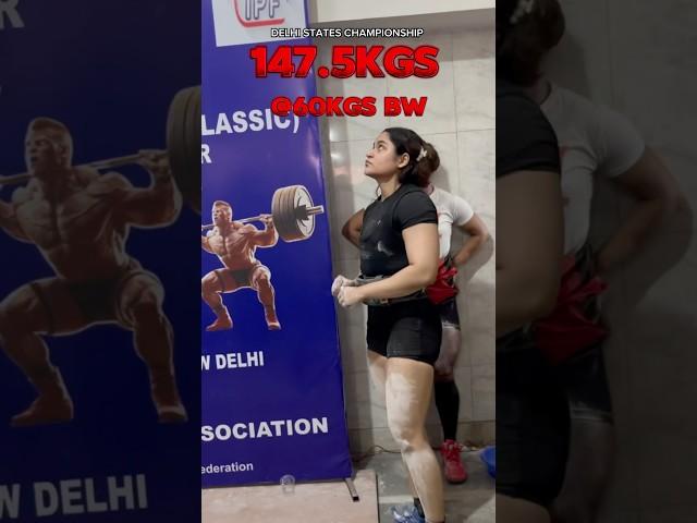 Delhi states  #powerlifting #statechampion #deadlift #competition #meet #strongwomen #shorts