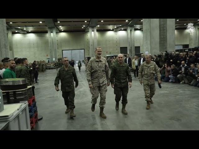 S.M. el Rey visita la Base Logística del Ejército de Tierra, en la Feria de Muestras de Valencia