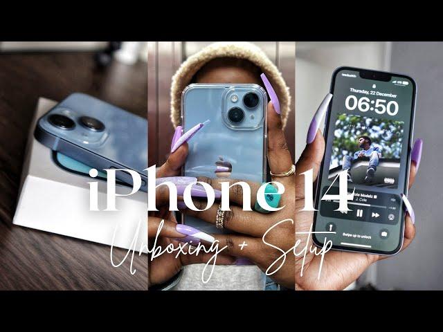 VLOGMAS: FROM ANDROID TO IOS, I GOT THE IPHONE 14 (256GB) BLUE, AESTHETIC UNBOXING AND SETUP