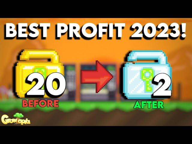 HOW TO PROFIT WITH 20 WL!!! BEST PROFIT 2023 | GrowTopia Profit