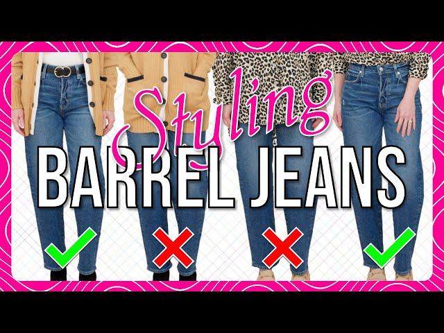 Dos & Don'ts Of BARREL JEANS For Fall! ONE Of This Years Biggest Jeans Trends! #fashiontrends2024