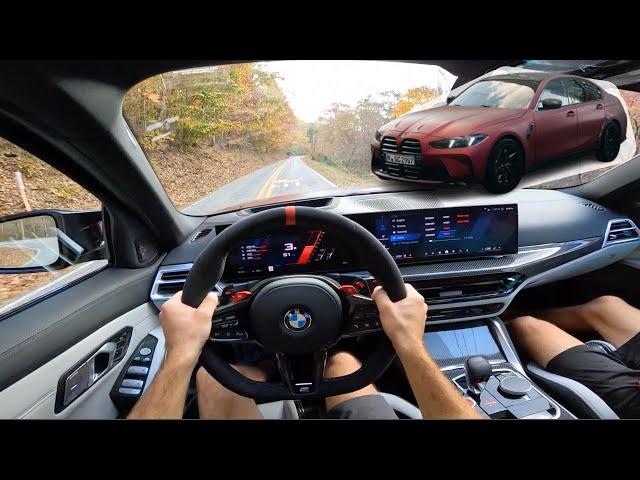 2025 BMW M3 xDrive Competition: POV Mountain Drive, Exhaust and ASMR!