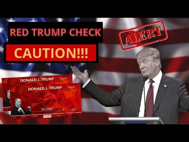 TRUMP RED CHECK - ️BEWARE️ - Trump Red Check Review - Red Trump Check