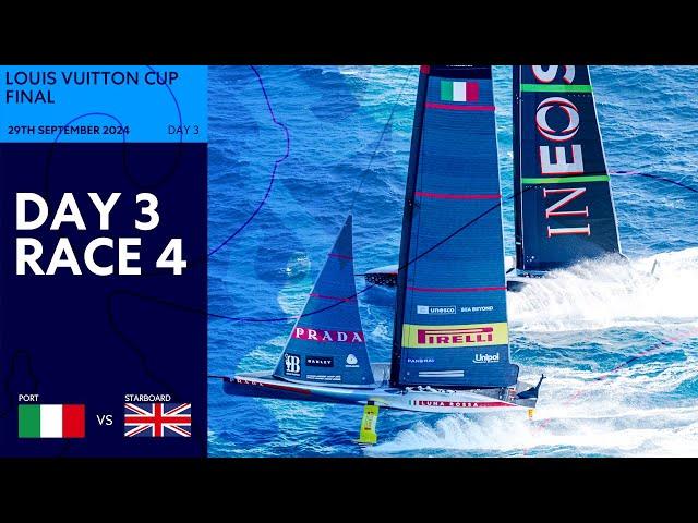 "SUPERB RACING!"  | Louis Vuitton Cup Final Race 4 | Luna Rossa Prada Pirelli vs INEOS Britannia