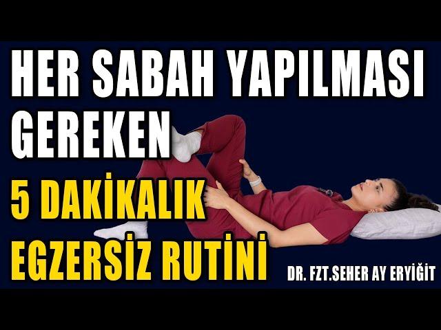 HER SABAH YAPILMASI GEREKEN 5 DAKİKALIK RUTİN #aktifizyo #fiziktedavi #belağrısı #boyunağrısı